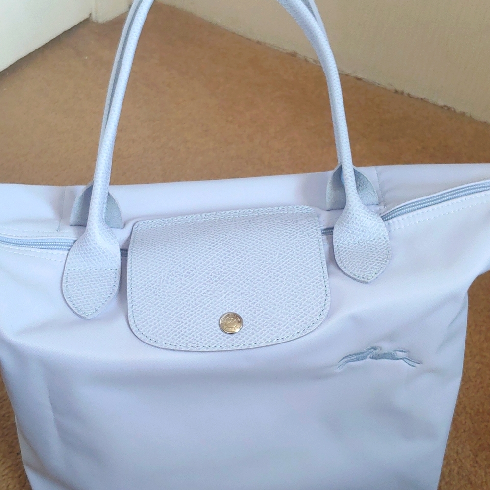 Longchamp periwinkle nylon le pliage tote bag